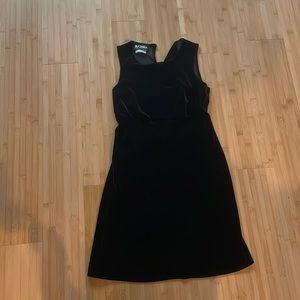 Vintage black velvet dress